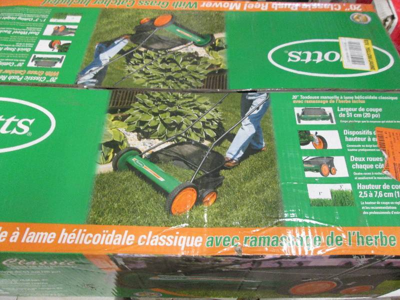 scotts 20 reel push mower with gra...