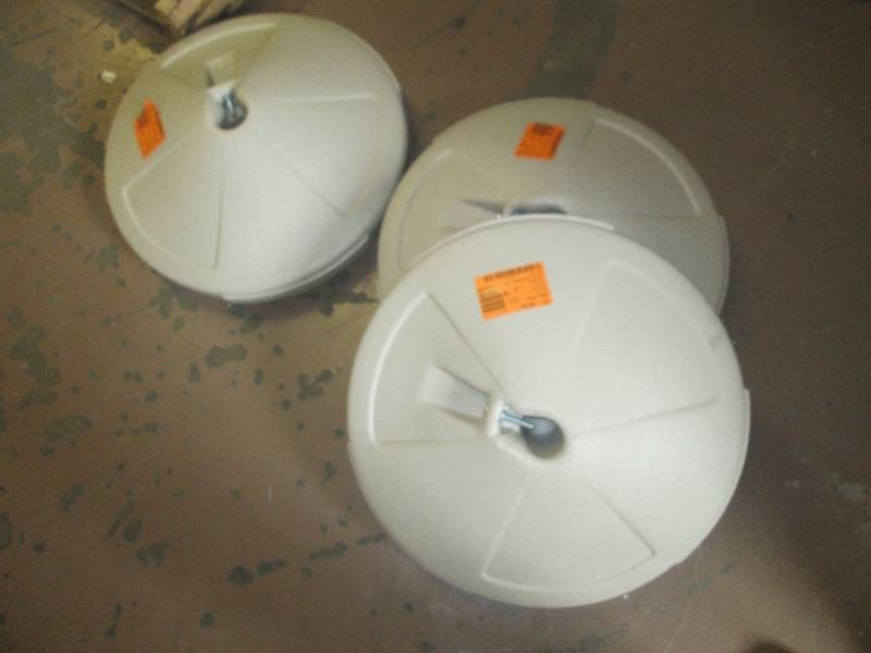 3 plastic umbrella bases ...
