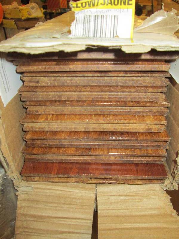 box of solid strand woven bamboo ma...