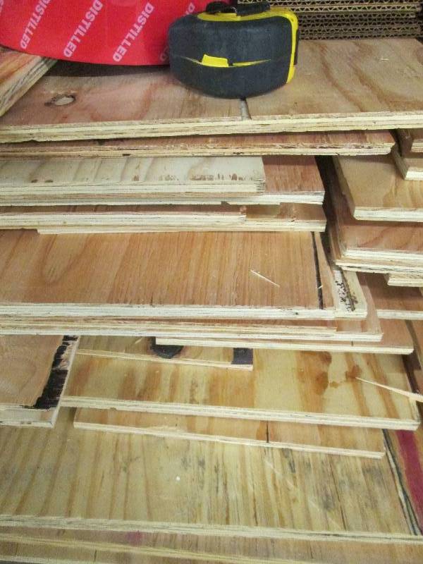 row of plywood thickness ranges fro...