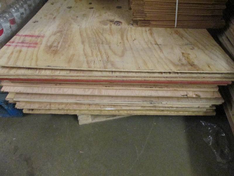 6 of plywood 4 foot x 8 foot sheet...
