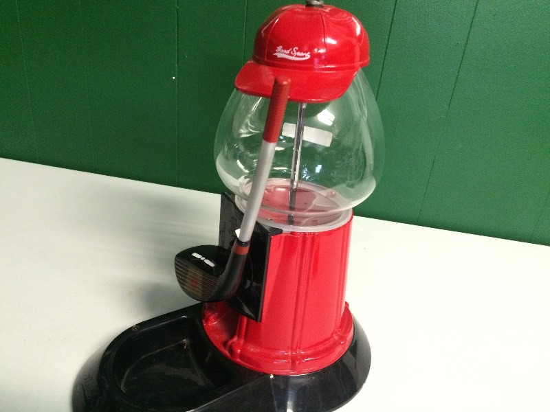 lot 50 image: GOLF THEME CANDY NUT DISPENSER