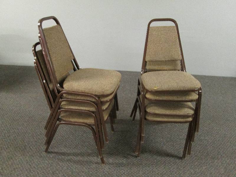 lot 98 image: Brown Restaurant  Bar Chairs