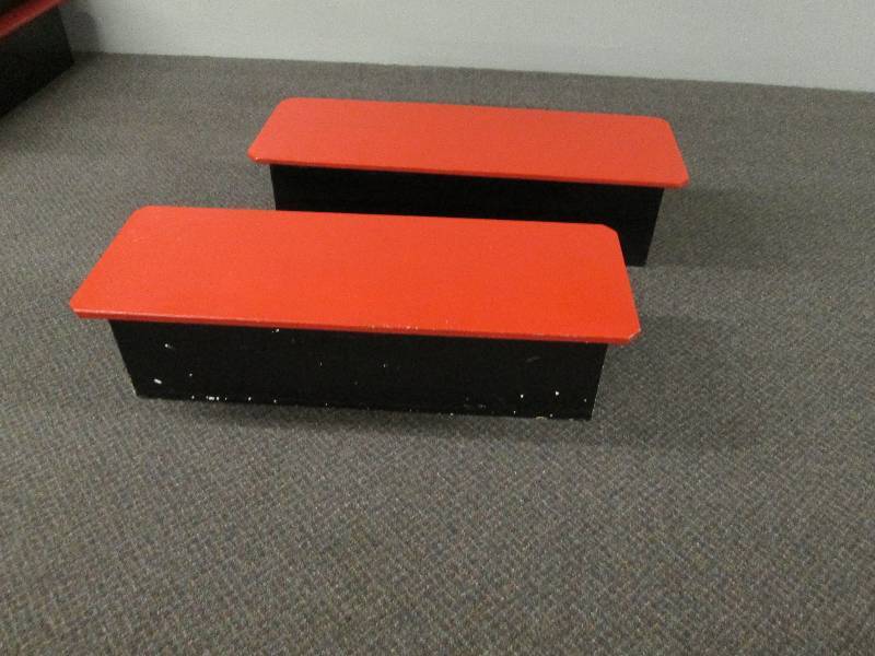 lot 128 image: Wood Tables - Benches