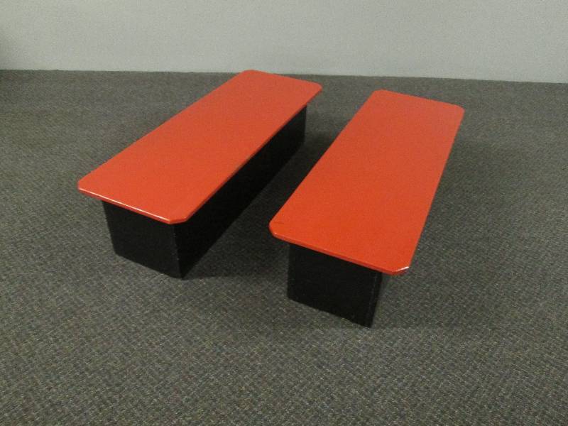 lot 129 image: Wood Tables - Benches