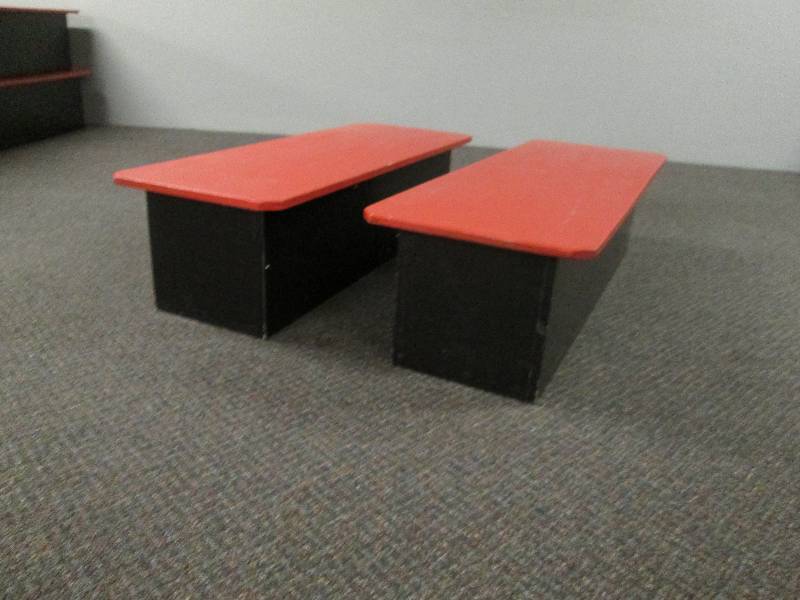 lot 130 image: Wood Tables - Benches