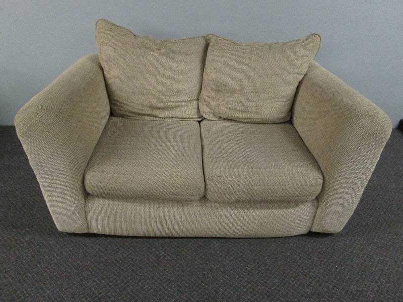 lot 131 image: Tan Love Seat