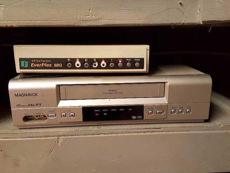 EverPlex 8BQ Security Recording System + Magnavox VHS Recorder + Ademco