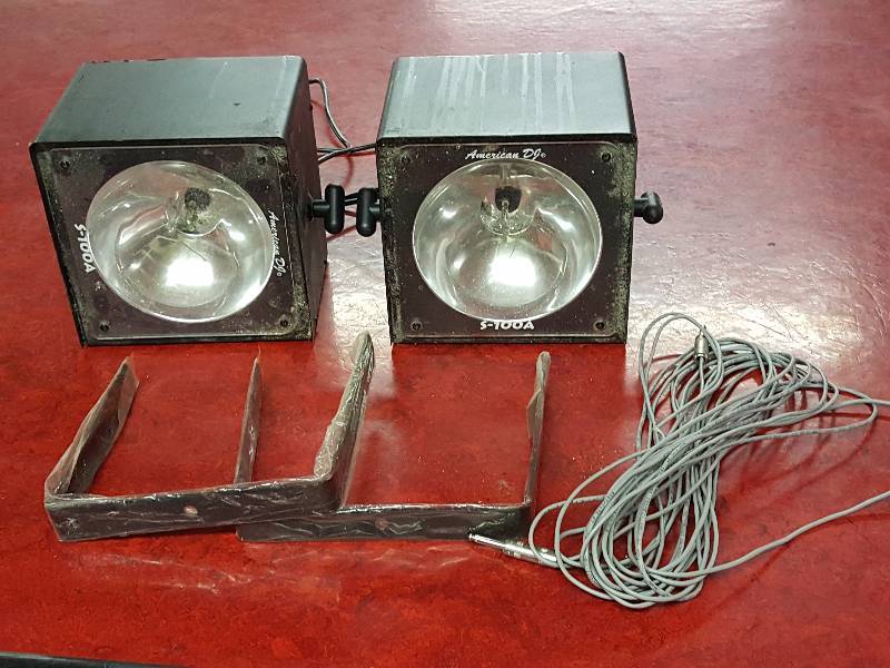 lot 39 image: (2) American DJ S-100A Strobe Lights  American DJ S-10S Controller