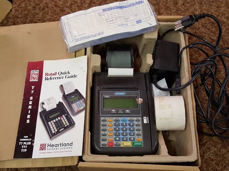 lot 179 image: Heartland T7 Plus Credit Card Reader  Payment System