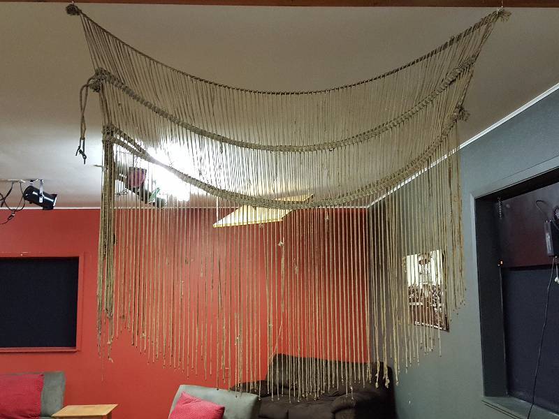 lot 193 image: Antique Horse Fly Net Blanket  Room Divider