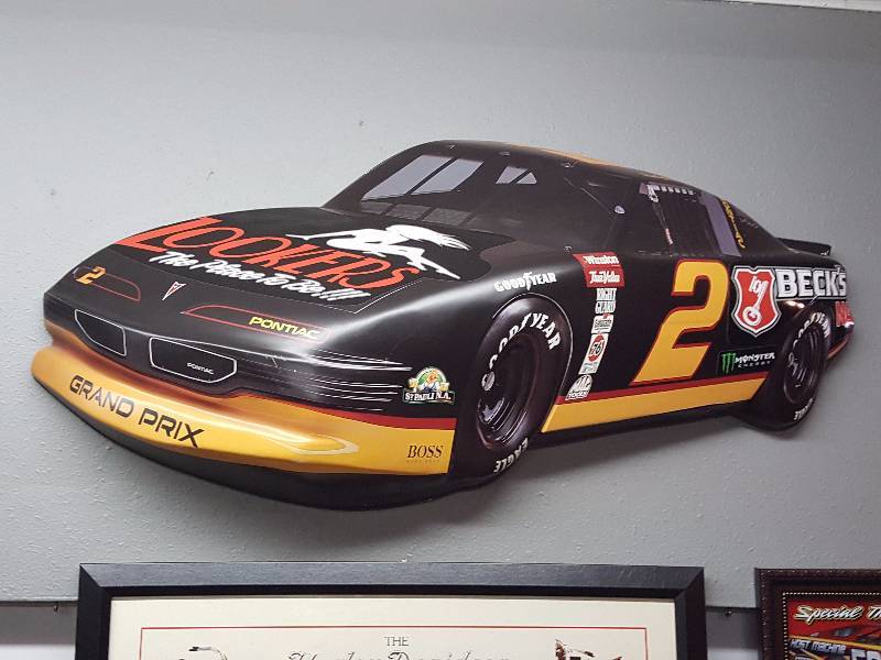 lot 196 image: 3D Miller Brewing Company Race Car Wall Display