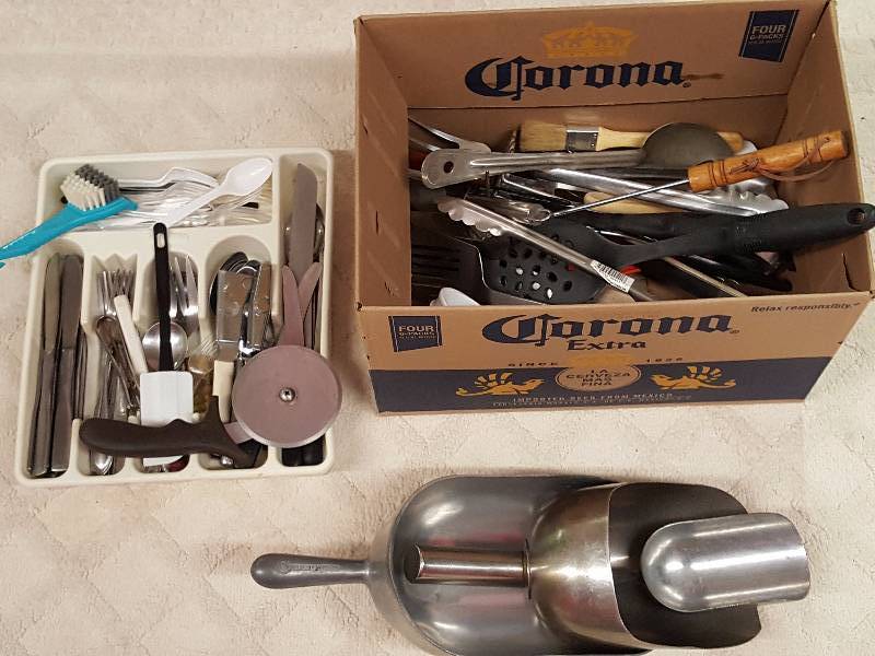 lot 229 image: Ice Scoops, Silverware & Utensils