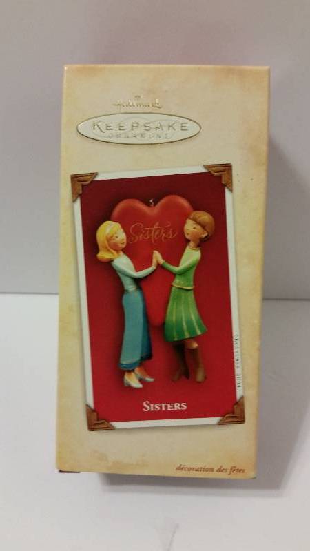lot 34 image: Hallmark Keepsake Ornament Sisters In Original Box