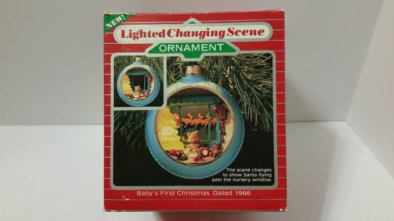 1986 baby's first christmas ornament