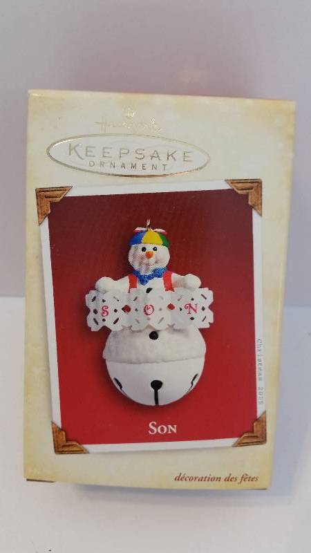 lot 69 image: Hallmark Keepsake Ornament - Son 2005 Edition New in Original Box