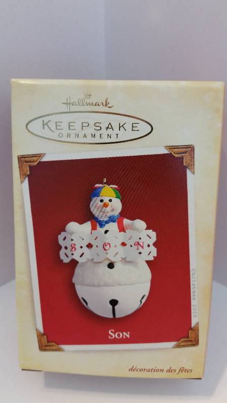 lot 70 image: Hallmark Keepsake Ornament Son 2005 Edition New in Original Box