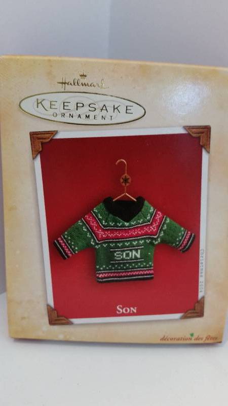 lot 73 image: Hallmark Keepsake Ornament - Son 2004 Edition New in Original Box
