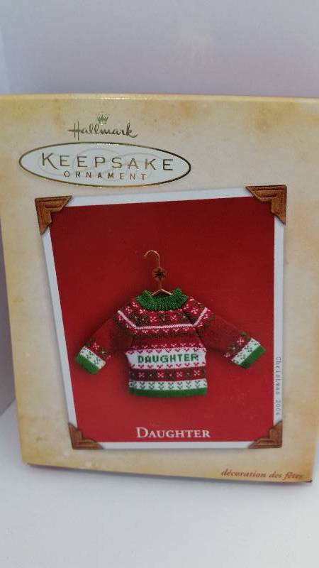 lot 74 image: Hallmark Keepsake Ornament - Daughter 2004 Edition New in Original Box