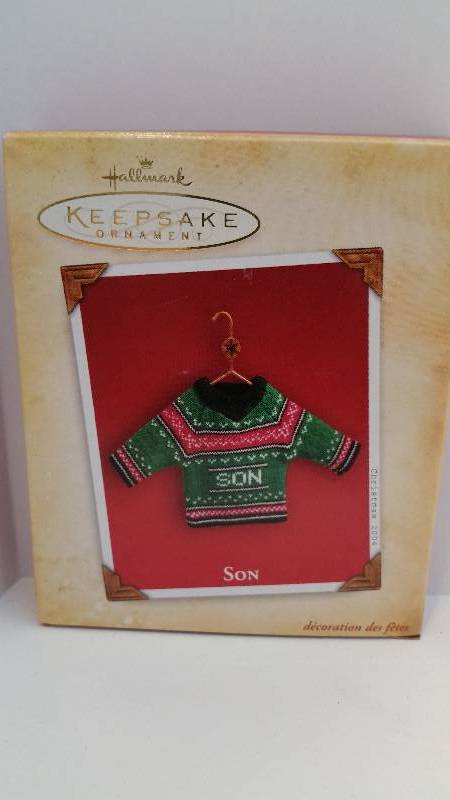 lot 75 image: Hallmark Keepsake Ornament - Son 2004 Edition New in Original Box
