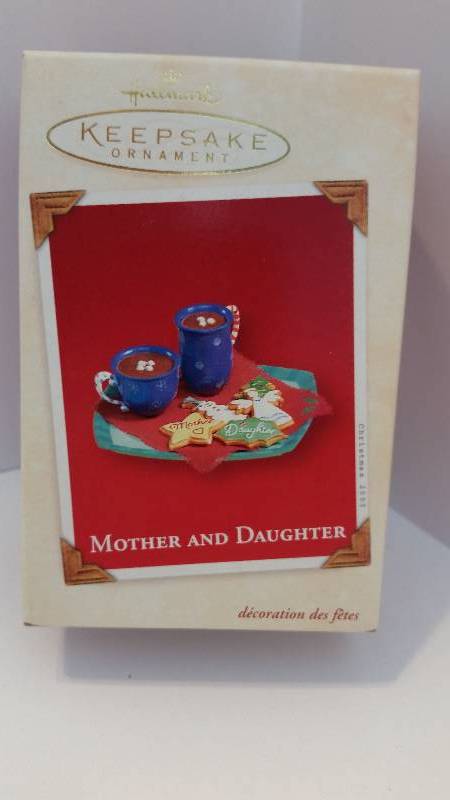 lot 76 image: Hallmark Keepsake Ornament - Mother and Daughter 2003 Edition New in Original Box