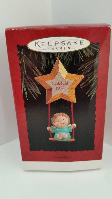 lot 82 image: Hallmark Keepsake Ornament - Godchild 1994 Edition In Original Box