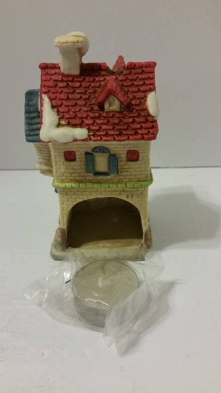 lot 61 image: Old World Candle Holder Collection - Grocery In Original Box