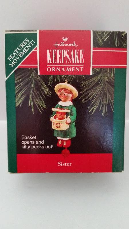 lot 107 image: Hallmark Keepsake Ornament - Sister 1992 Edition in Original Box