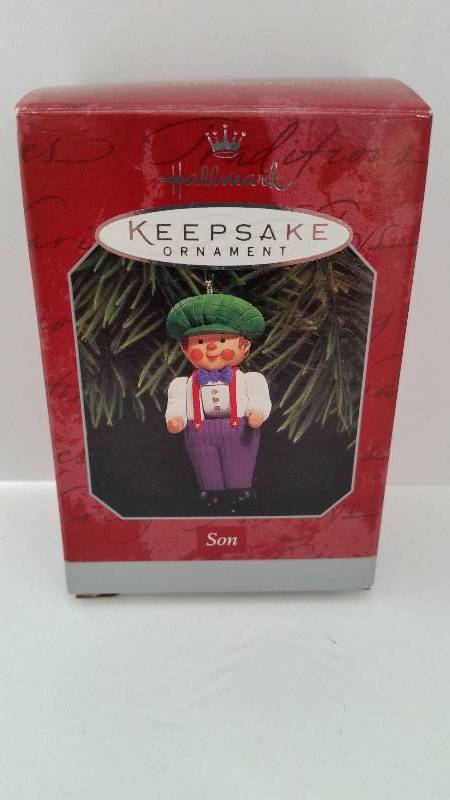 lot 108 image: Hallmark Keepsake Ornament - Son 25th Anniversary (73-98) Edition In Original Box