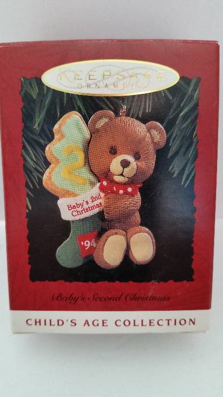 hallmark baby 2nd christmas ornaments