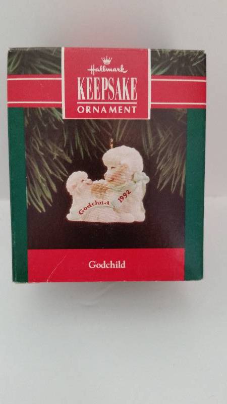 lot 115 image: Hallmark Keepsake Ornament - Godchild 1992 Edition In Original Box