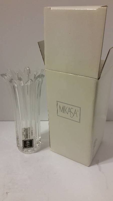 Mikasa Florita Crystal 6 5 Bud Vase New In Original Box