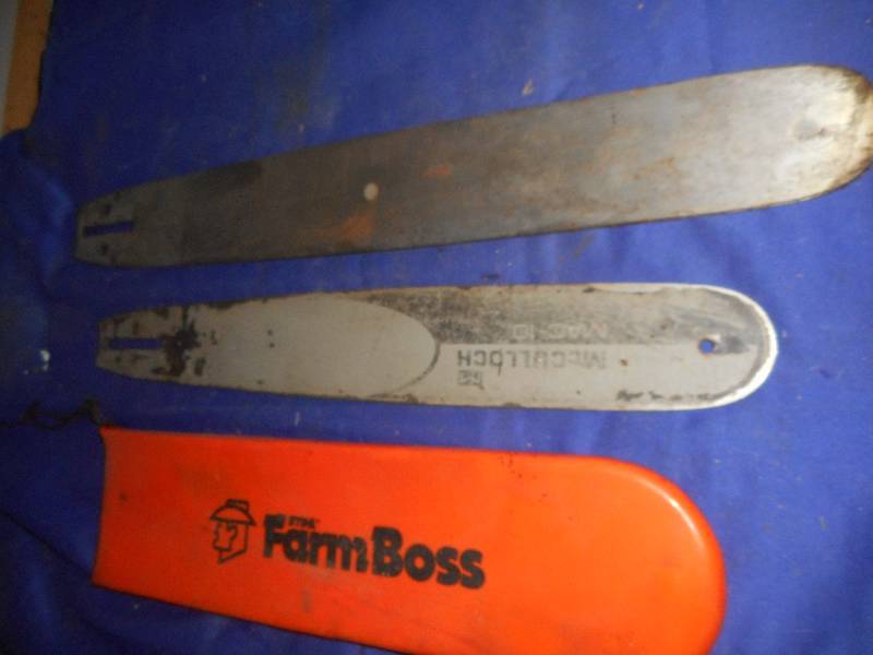 2 CHAIN SAW BARS