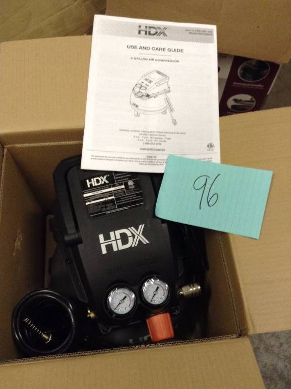 HDX 2 Gal Air Inflator Compressor and accesory Kit