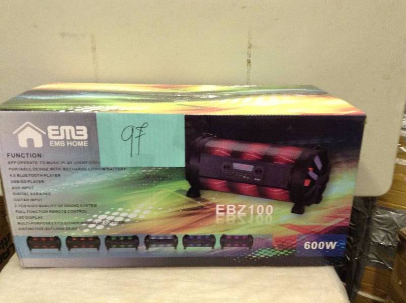 EM3 600W Multi Pupose Speaker opperate to Music Play, Light Discolor  equalizer, etc