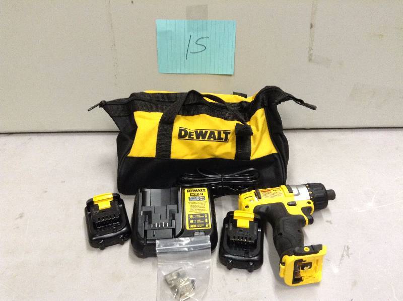 DEWALT DCF610S2 12-Volt Max 14-Inch Screwdriver Kit Home Improvement IN LIKE NEW CONDITION
