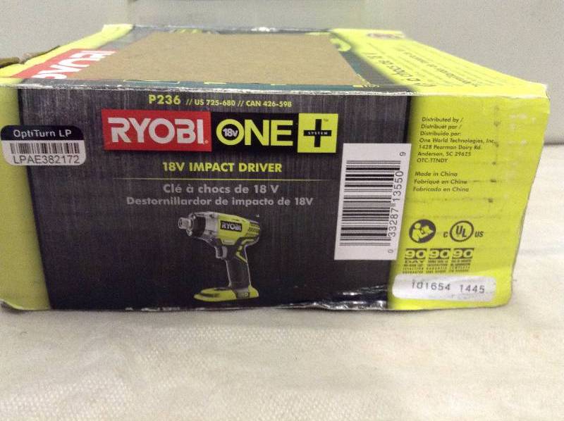Ryobi  18V impact Driver in like New Condition