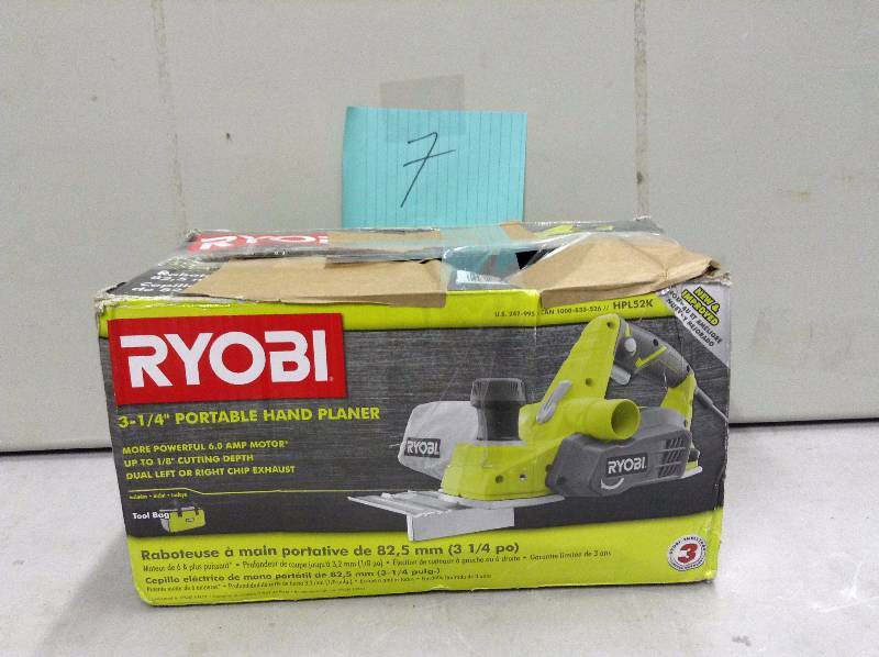 Ryobi 3-14 Portable Hand Planer in like new condition