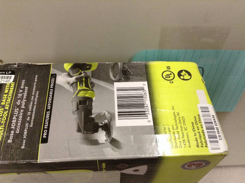 Ryobi One  18V Jobplus base with mulyi tool attachment Tool Only