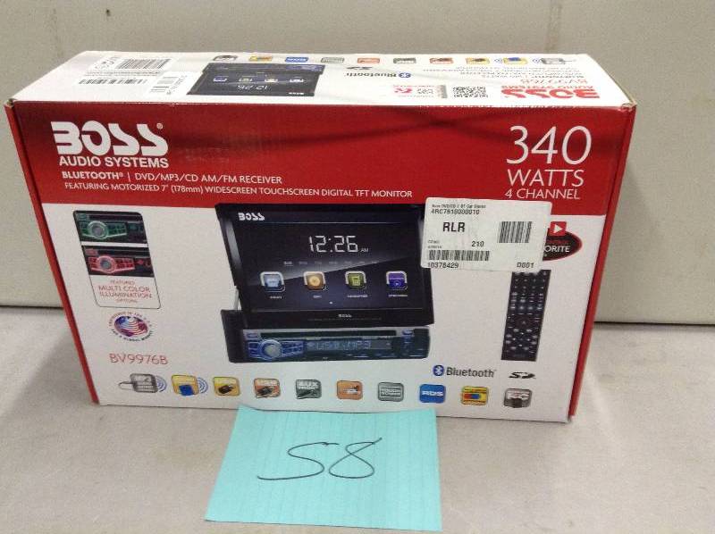 Boss Audio System Bluetooth DVDMP3CD AMFM Receiver