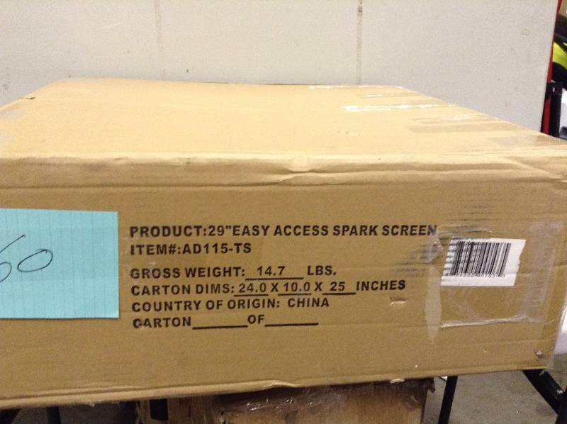 Easy access Fire Pit Spark Screen 8 Never used