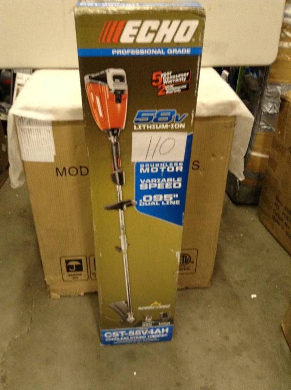 ECHO 58-Volt Lithium-Ion Brushless Cordless String Trimmer with 4 Ah Battery-CST-58V4AH Never used