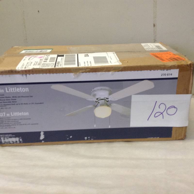 Littleton 42 in. White Ceiling Fan Never Used