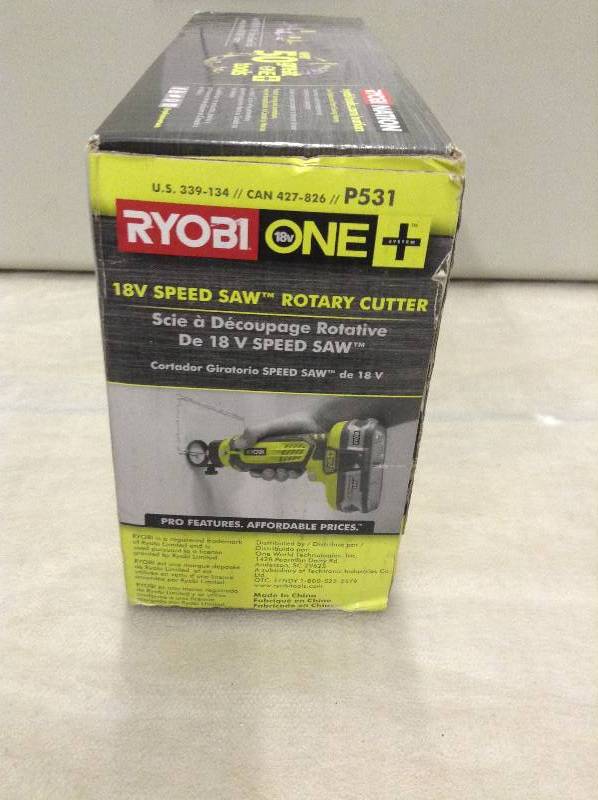 Ryobi ONE 18-Volt Speed Saw Rotary Cutter (Tool Only) never used