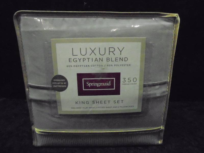 lot 26 image: King Sheet Set, NIP, Egyptian Cotton