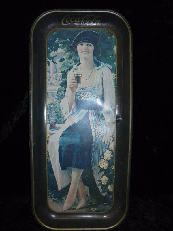 lot 42 image: Drink Coca-Cola Tray, 19x8, dented