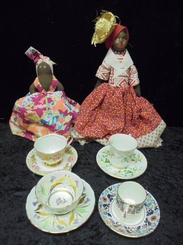 lot 45 image: Lot - Misc Tea Cups, Dolls
