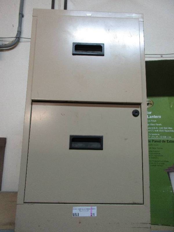 lot 21 image: File Cabinet