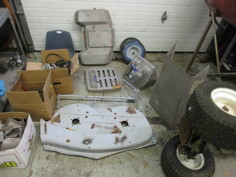 lot 74 image: lawn mower parts