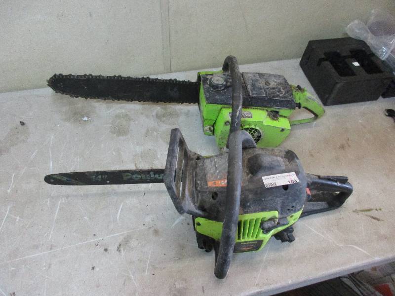 lot 109 image: 2 chain saws